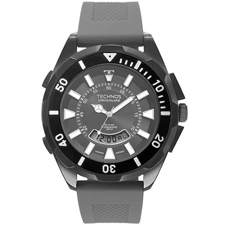 RELÓGIO TECHNOS SKYDIVER MASCULINO GRAFITE T205JO/8C