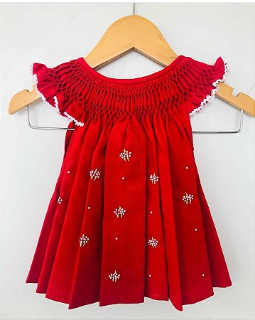 Vestido Casinha de abelha vermelho