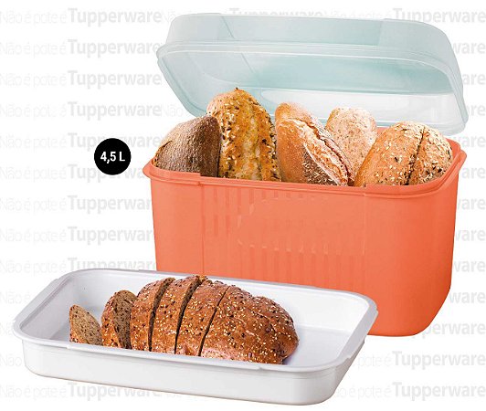 TUPPERWARE VISUAL BOX COM BANDEJA 4,5L
