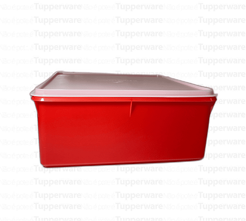 TUPPERWARE SUPER CAIXA 10L VERMELHO