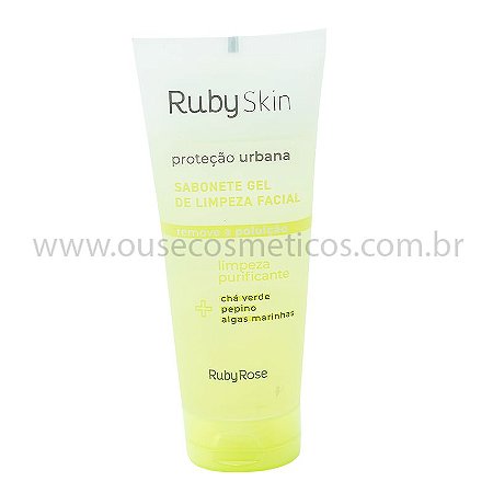 Sabonete Gel de Limpeza Proteção Urbana Ruby Skin 100ml - Ruby Rose