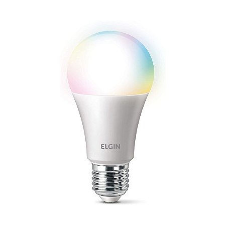 Smart Lâmpada Led Colors, 10w Bivolt Wi-FI - Elgin, compatível com Alexa