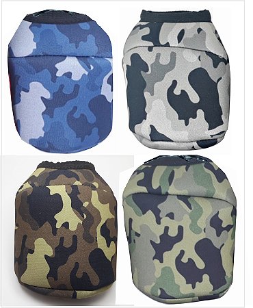 Capa para Carretilha Perfil Baixo Camuflada Kit 4 Unidades
