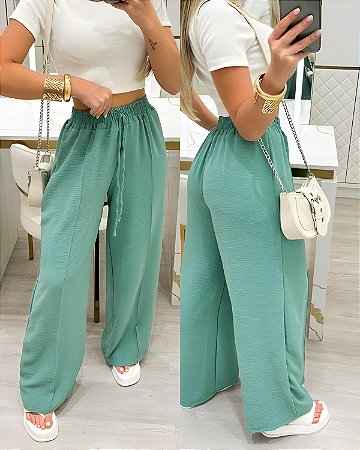 Calça pantalona Alana