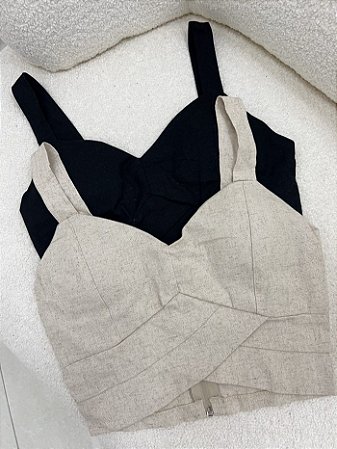 Cropped linho Lari