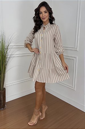 Vestido Bata Linho Charlote