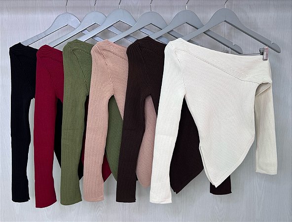 Blusa modal assimétrica