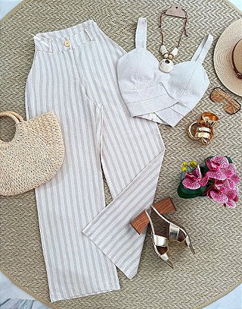 Calça Pietra listrada