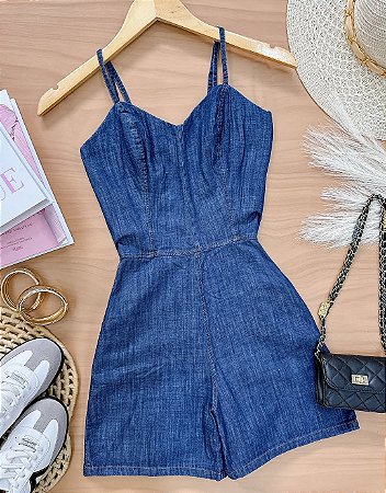 Macaquinho jeans Renata