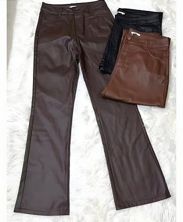 Calça Pantalona Resinada