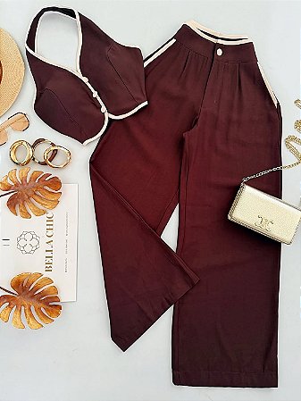 Conjunto Alfaiataria bicolor