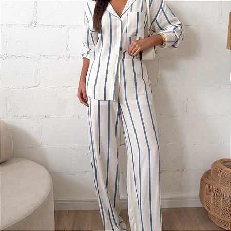 Conjunto Listrado Ligia