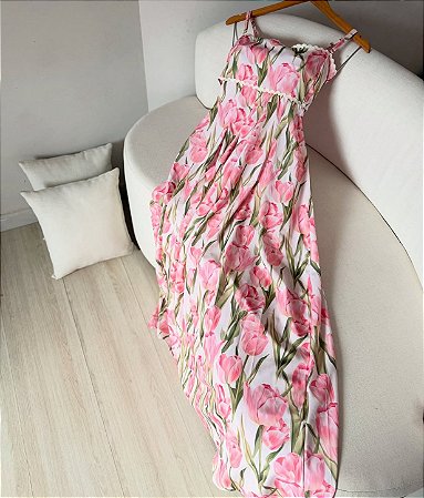 Vestido longo Farm