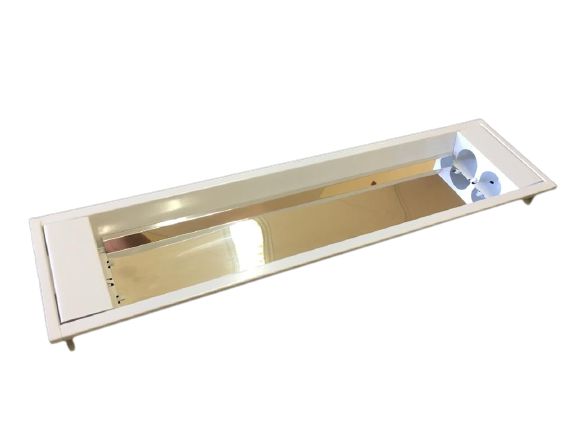 Luminária Comercial 2x9w 625mm T8 Refletor Alto Brilho - forro modular