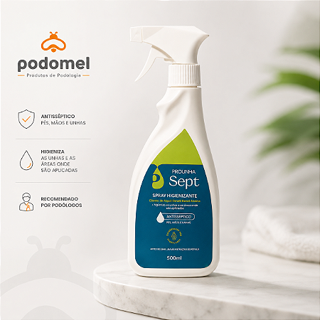 Higienize Pro Sept Loção Antisséptica para Pés, Mãos e Unhas 500ml – Pro Unha