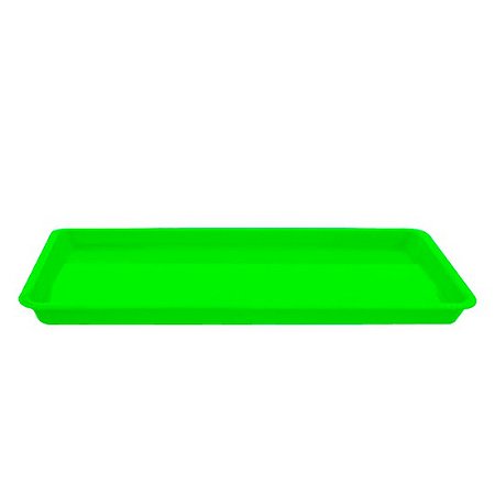 Bandeja Plast.Autoclavavel Verde Tiffany Tam P 23,4x10,6x1,4cm nova Ogp