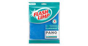 Pano Esponja Flash Limp c/3 unid