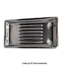 Cuba Inox 21,5x12cm p/ 7 Instrumentos Fava