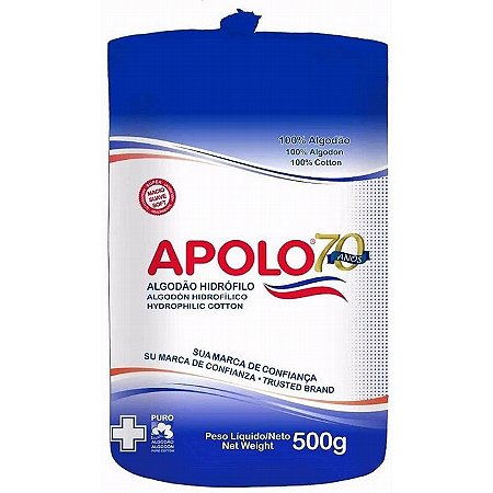 Algodao Hidrofilo 500gr Apolo