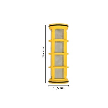 Elemento Filtrante em Aço Inox 49 x 148mm (M506) - Magnojet