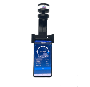 Sensor de Vento Ultrassônico Portátil com Delta T
