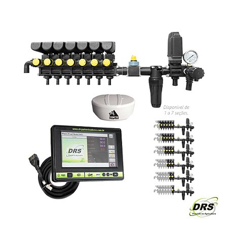 Kit Controlador de Vazão com Sistema de GPS e Corte de Seção com Comando Eletrônico