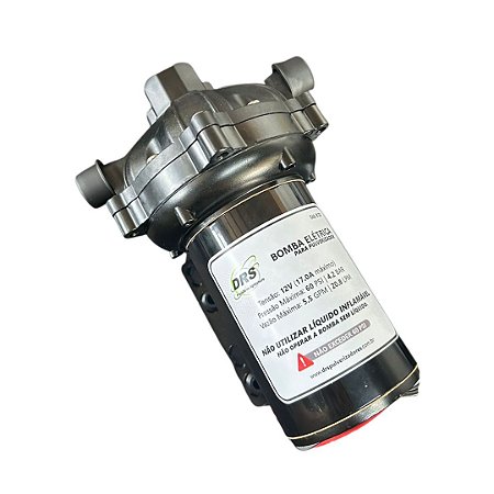 Bomba de Diafragma Elétrica 12V - 20 l/min / 60 psi max - DRS