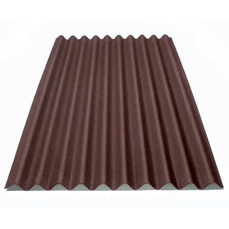 Telha eco Onduline marron stilo 0,95x2m 6,4k