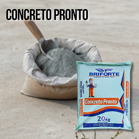Concreto Pronto 20 kg Briforte