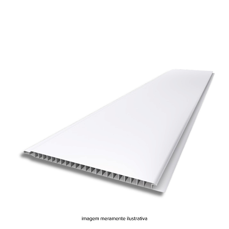 Forro PVC 6 mm 20 cm Branco Liso 6 m Allas