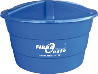 Caixa D'água 1000L Azul Polietileno FibraOeste