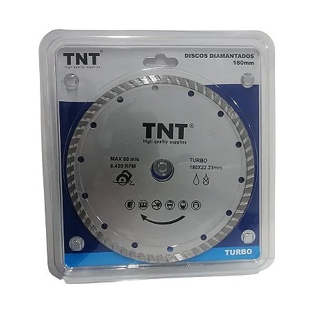 Disco Diamantado Turbo 180mm TNT