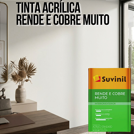 Tinta Acrílica Rende E Cobre Muito 18 L Gelo Suvinil