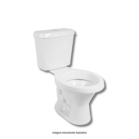 Kit Liberty Vaso Sanitário + Caixa Acoplada 6 L Santa Marina
