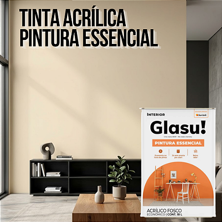 Tinta Acrílica Pintura Essencial 18 L Areia Glasu