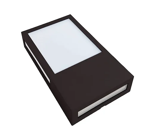 Arandela Led Cube Cinza Fosco 12W IP65 3K Biv. Avant