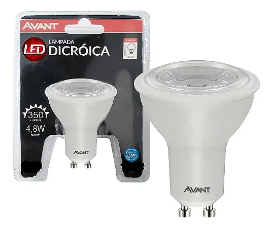 lampada dicroica led 4,8w br biv gu10 avant