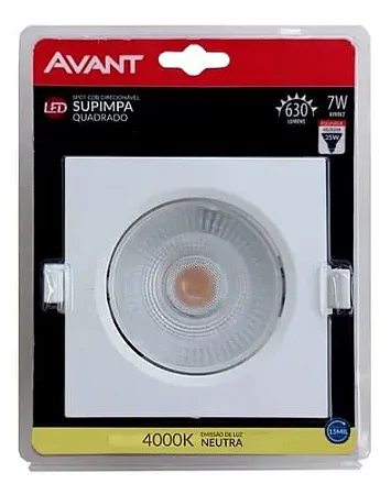 spot artic.led emb.quad.br 7w br 4000k avant
