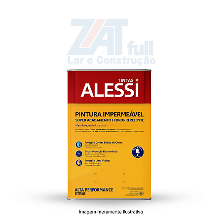 Pintura Impermeável Premium 18L Branco Alessi