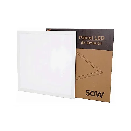 Painel led quadrado embutir 50w nt 4k 62x62 vit