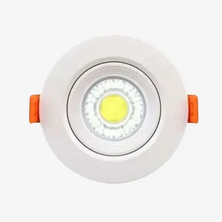 spot articulado led embutir redondo branco 5w am 3000k vit
