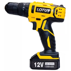 Furadeira Parafusadeira de Impacto C/14 Pçs 12V Bivolt LOTUS