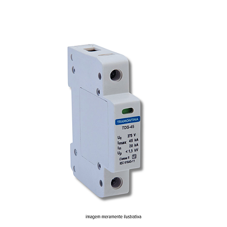 Dispositivo de Proteção Contra Surtos DPS 1 Polo 45kA TDS Tramontina
