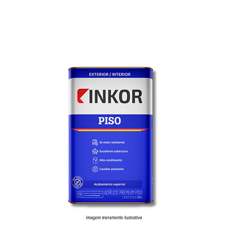 Tinta Piso Vermelho Segurança 18 L Inkor