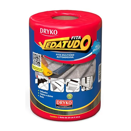 Fita Multiuso Vedatudo 20cmx10m  DRYKO