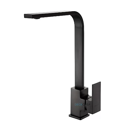 Misturador Monocomando Cozinha Preto Fosco DC-6017P Deckcasa