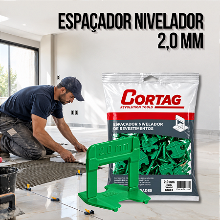 Espaçador Nivelador Eco 2,0 mm Verde Cortag