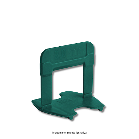 Espaçador Nivelador de Piso 2,0 mm Eco Verde 50 Peças Cortag