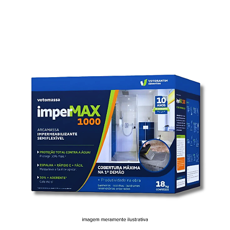 Impermax 1000 Impermeabilizante Semiflexível Fibras 18 kg Votoran