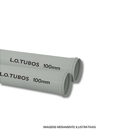 Tubo PVC Esgoto 100 mm 6 m L.O.